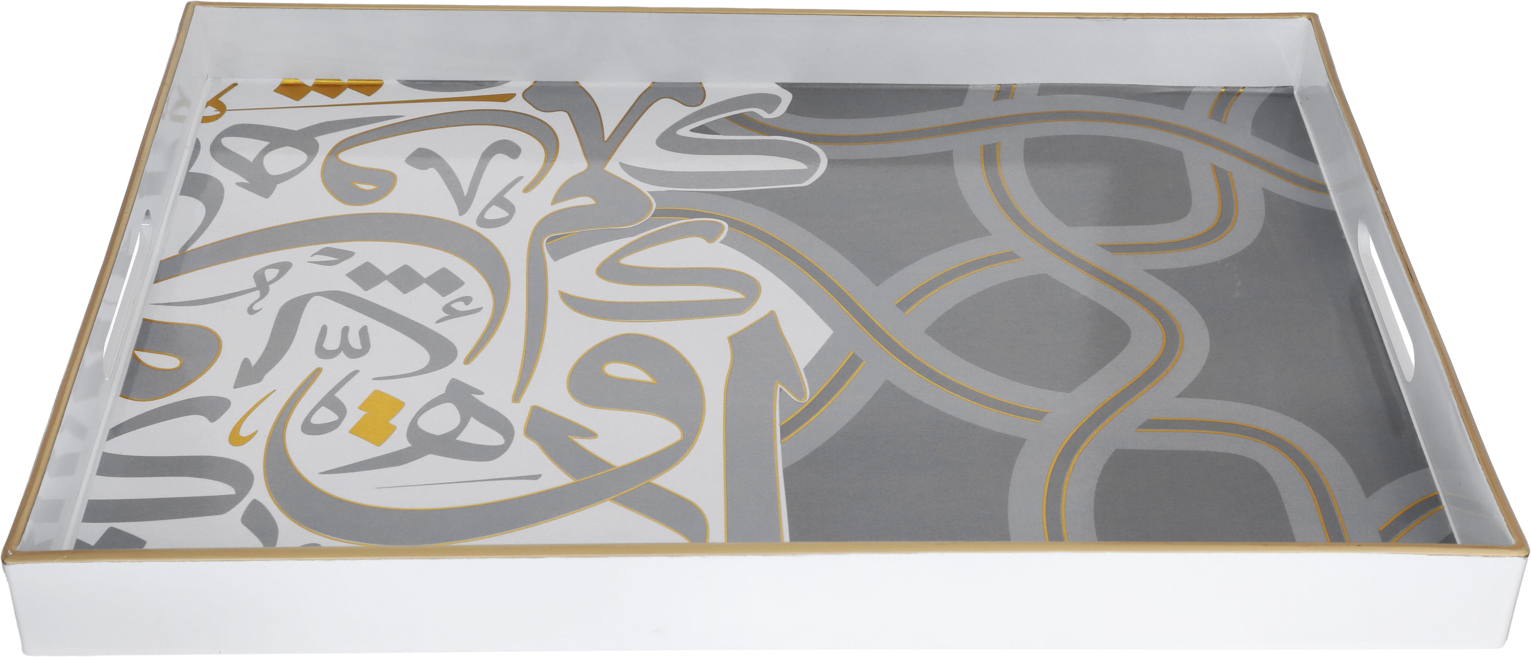 Al Saif Gallery Plastic Serving tray, 48x35x4 cm - White product image