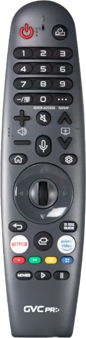 GVC Pro 43GW6100 Smart TV, 43-inch, 4K, Magic Remote, WebOS, Built-in Receiver, Free Wall Mount - Black product image 2