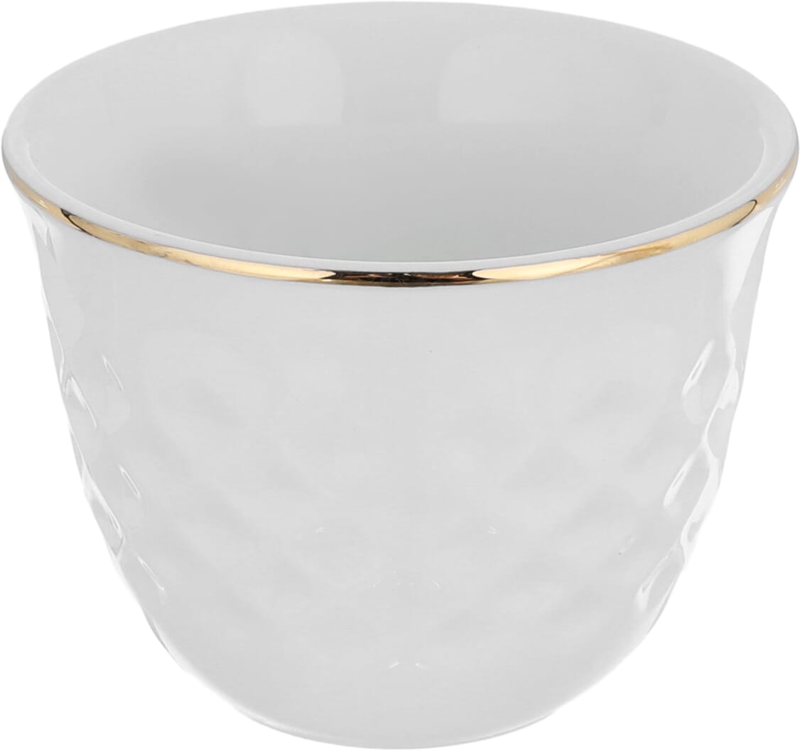 Al Saif Gallery Porcelain Arabic Coffee Cups Set, 80 ml, 12 Pieces - White product image 2