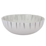 Al Saif Gallery Plated Iron Serving Bowl, 19.5 x 19.5 x 6.7 cm, Deep, Round - Light Gray product image 1