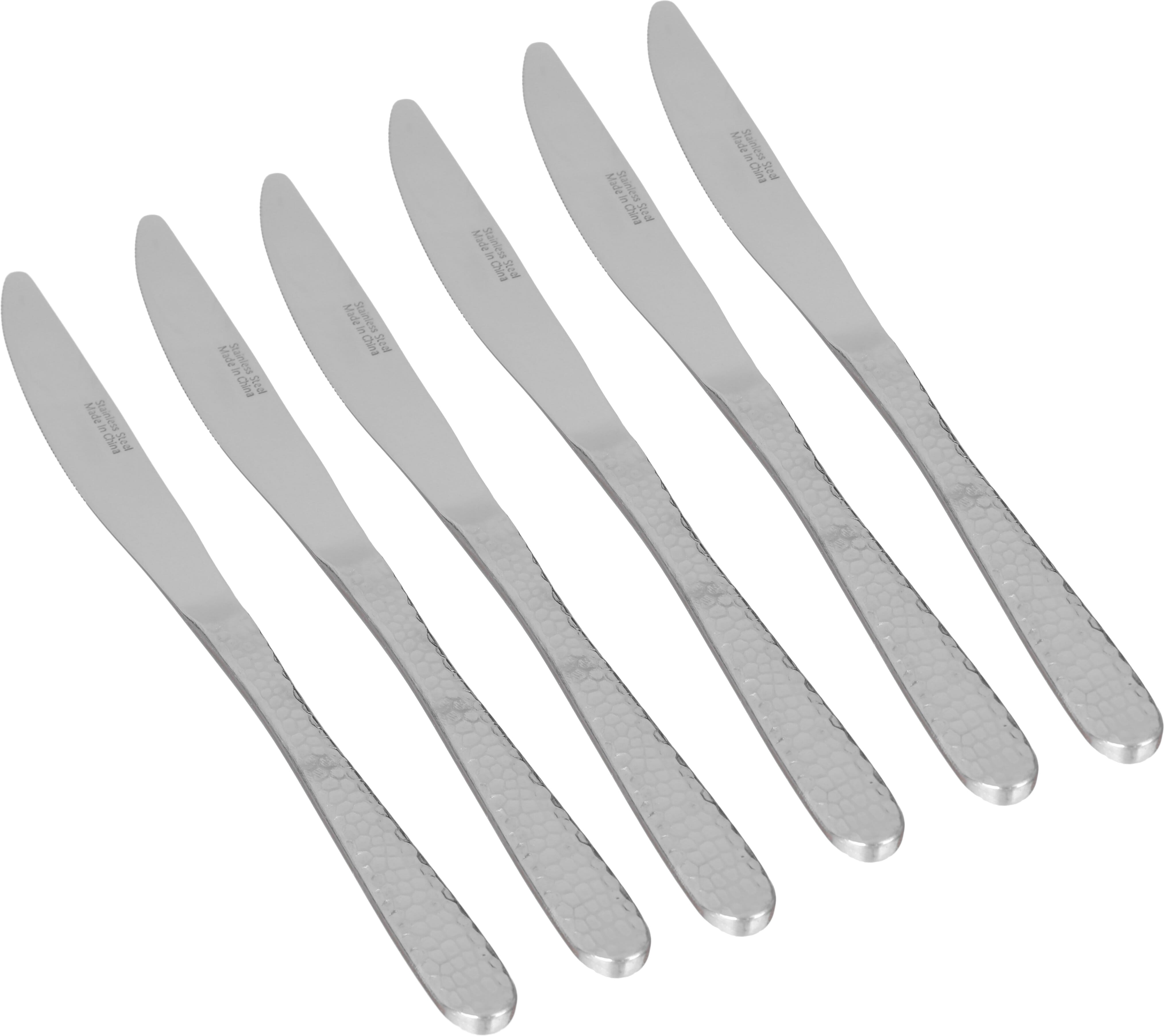 Al Saif Gallery Steel Knife Set, Engraved, 6 Pieces - Silver product image