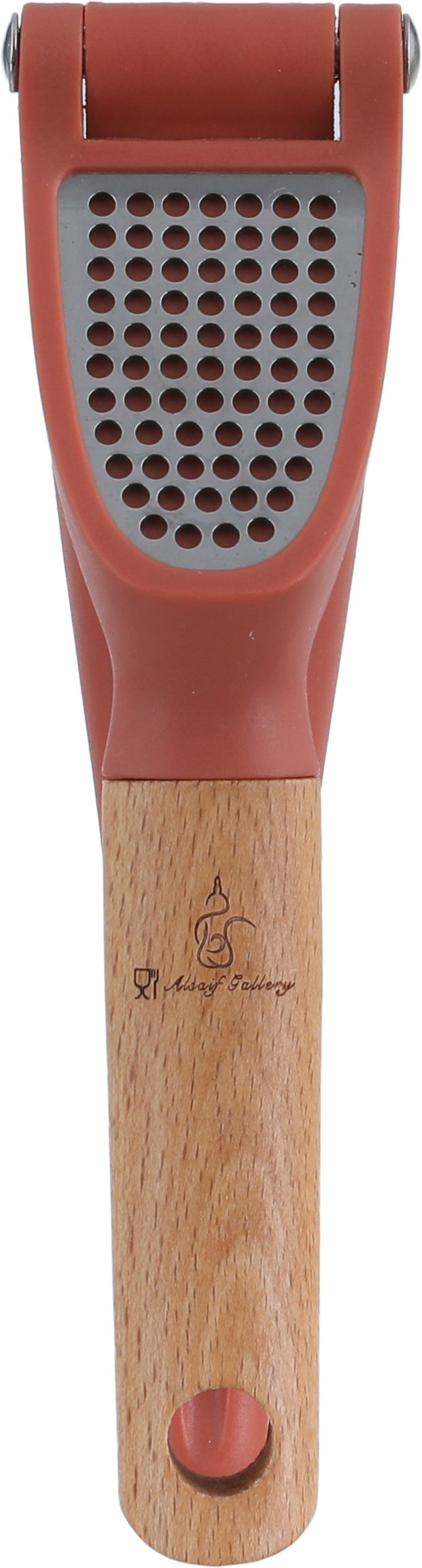 هراس ثوم استيل بلاستيك السيف غاليري، 17×4 سم، يد خشب - طوبي product image 2