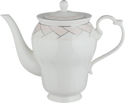 طقم تقديم سفرة بورسلان السيف غاليري، 166 قطعة، نقش فضي - أبيض وردي product image 7