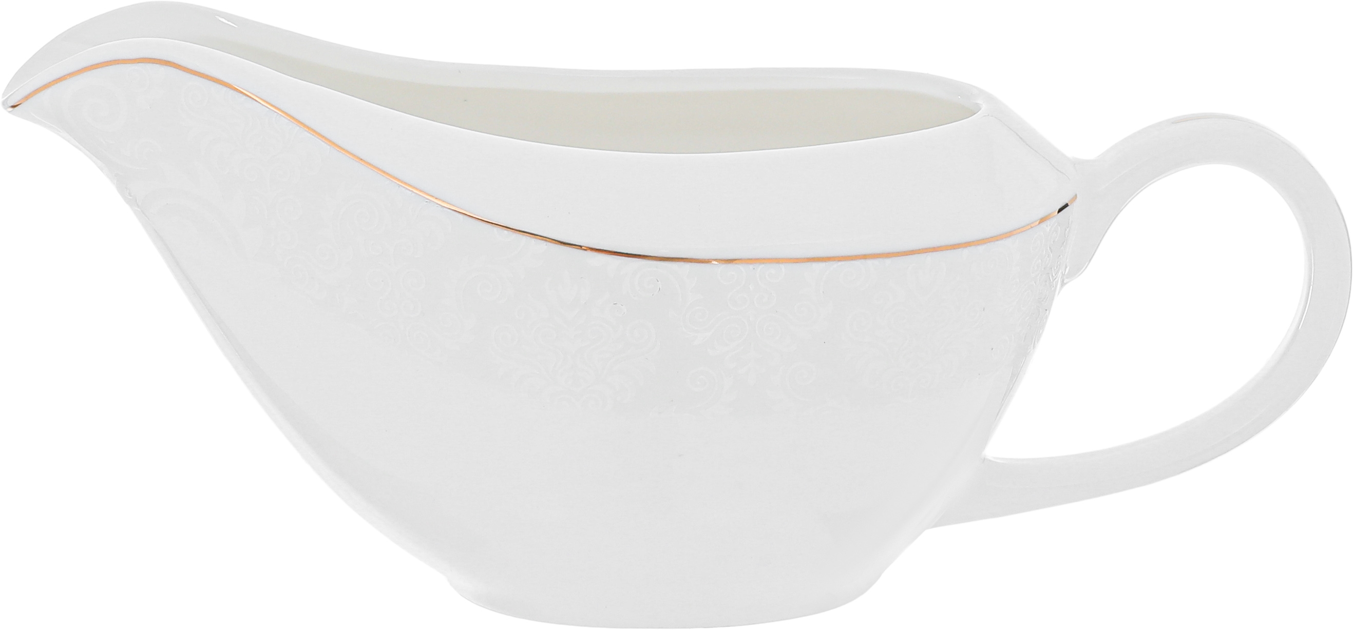 طقم سفرة بورسلان دانيا، 77 قطعة - ابيض ذهبي product image 10