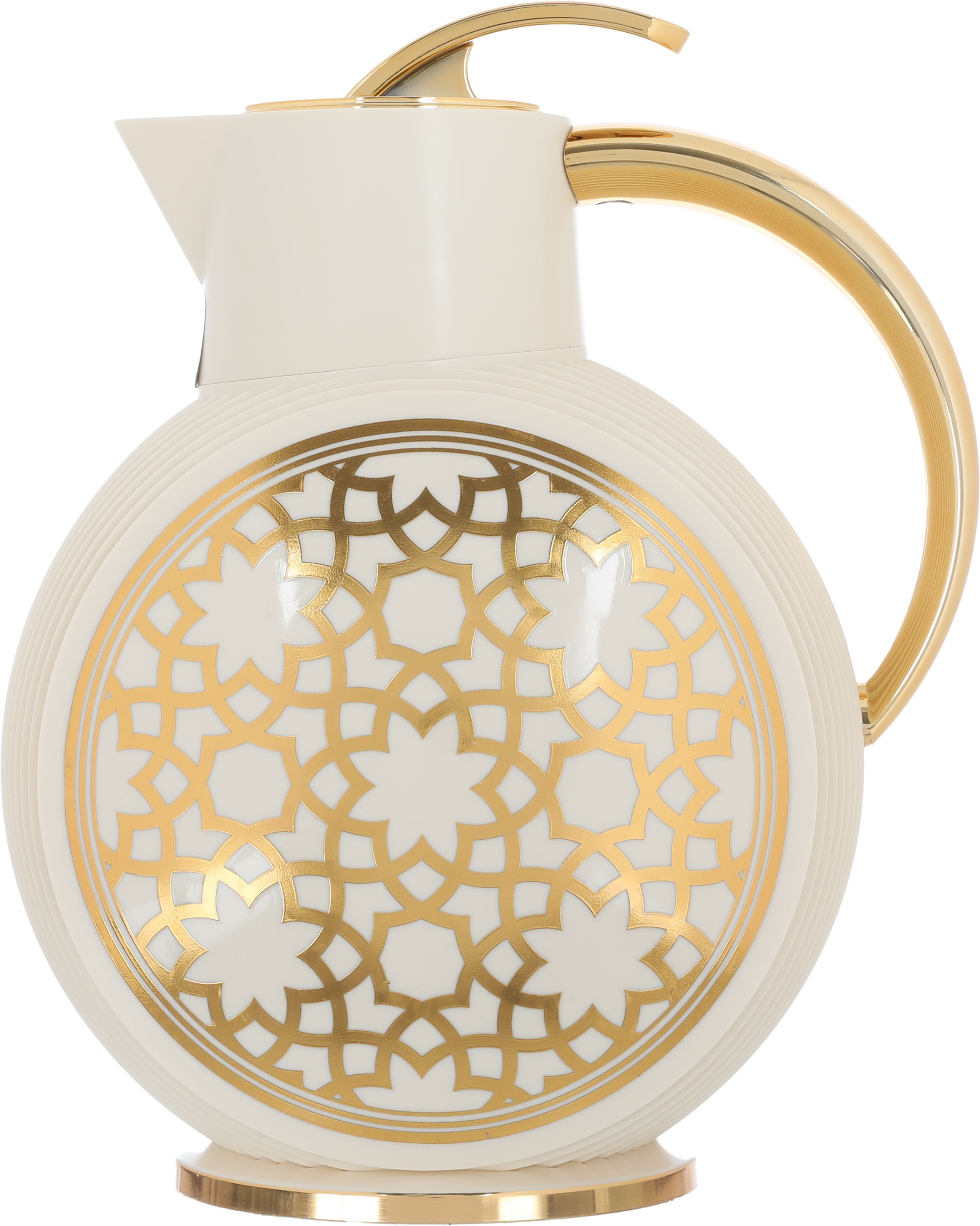 Glory Al-Jawhara Thermos, 900 ml, glass inner container, plastic outer shell - beige product image