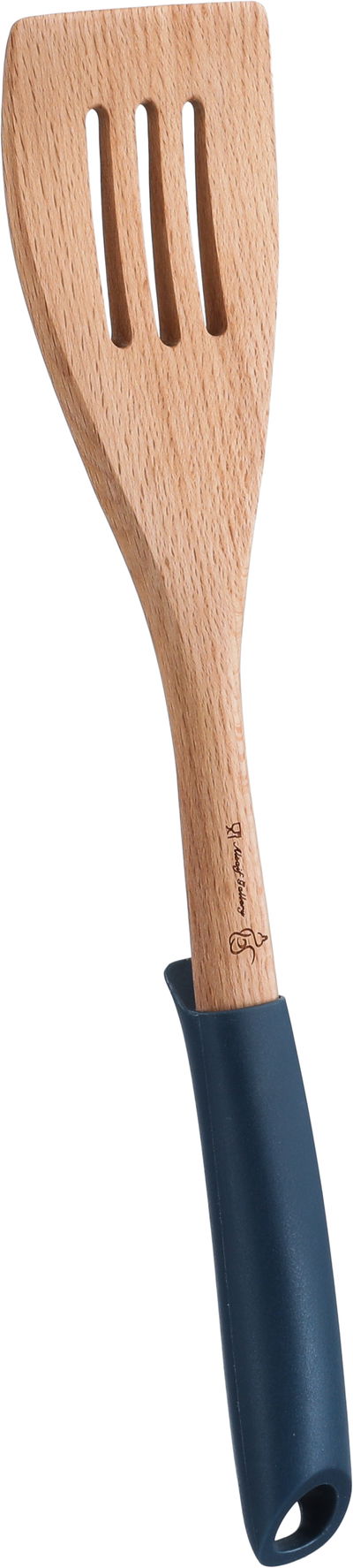 ملعقة تقليب طعام خشب بلاستيك السيف غاليري، 33×7 سم - ازرق غامق خشبي product image 2