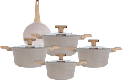 طقم قدور جرانيت نيوكلاين، 9 قطع - بيج product image 2