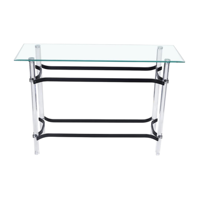 مدخل استقبال اكريليك زجاج، 80×140×40 سم - اسود شفاف product image 3