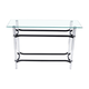 مدخل استقبال اكريليك زجاج، 80×140×40 سم - اسود شفاف product image 3