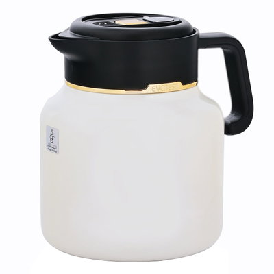 Al Saif Gallery Sarah thermos, 1.5 liters, digital screen, steel inner case, steel outer case - pearl product image 2