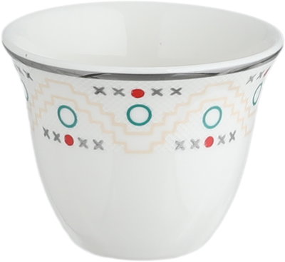 طقم فناجين قهوة سعودي بورسلان السيف غاليري، 12 قطعة، منقوش - متعدد الألوان product image 2