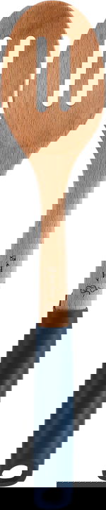 ملعقة تقليب طعام بلاستيك السيف غاليري، 32×6.5 سم، يد خشب - ازرق غامق خشبي product image 1