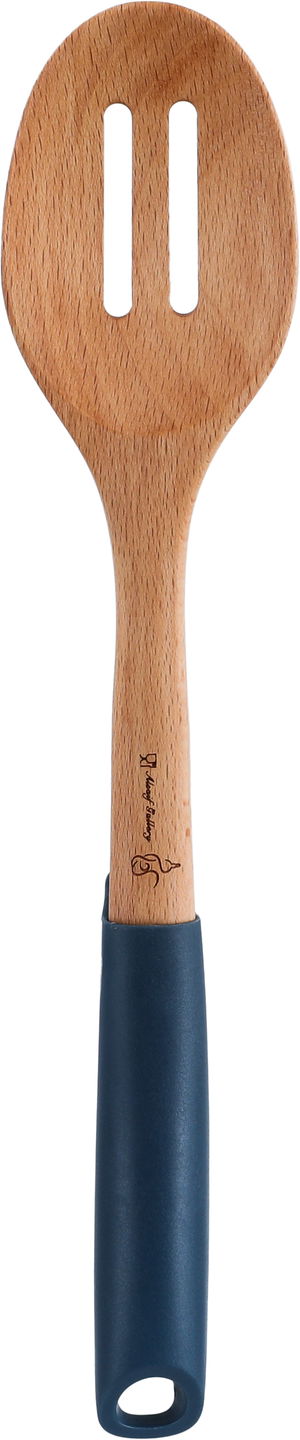ملعقة تقليب طعام بلاستيك السيف غاليري، 32×6.5 سم، يد خشب - ازرق غامق خشبي product image