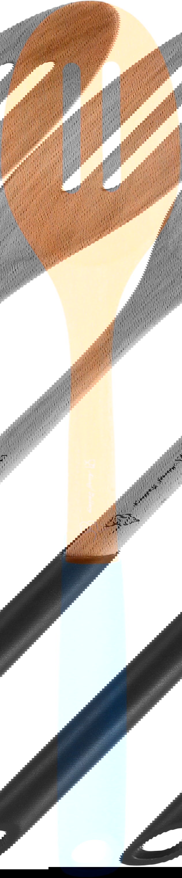 ملعقة تقليب طعام بلاستيك السيف غاليري، 32×6.5 سم، يد خشب - ازرق غامق خشبي product image 1
