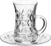 Solitaire Crystal Glass Tea and Coffee Serving Set, 18 Pieces - Clear product image 3