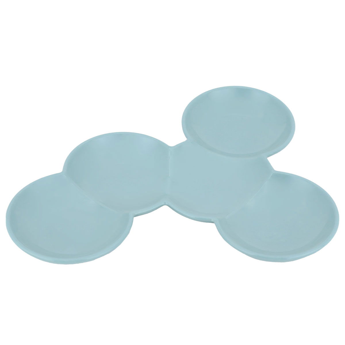 Al Saif Gallery Ceramic Serving Plate, 25X20X2 Cm, 5 Plates - Light Green product image