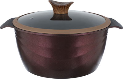 طقم قدور جرانيت تيتانيوم نيوكلاين، 10 قطع، غطاء زجاج - احمر غامق product image 9