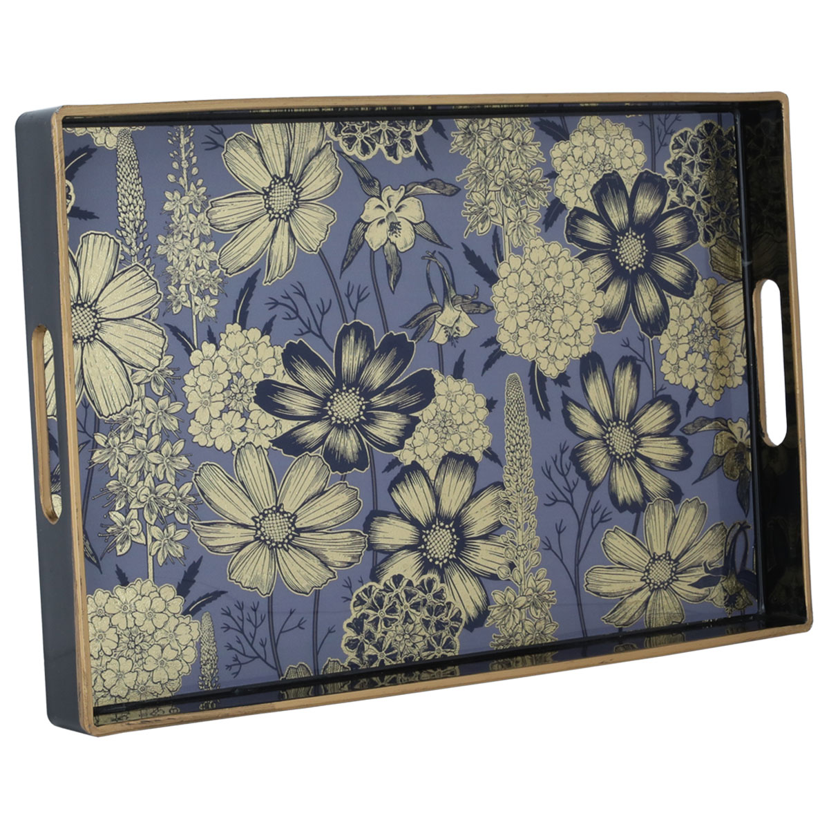 Al Saif Gallery Plastic Serving Tray, 40 X 26 X 3.8 Cm - Black product image 2