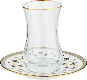 طقم بيالات زجاج السيف غاليري، 90 مل، صحون، 12 قطعة - متعدد الألوان product image 2