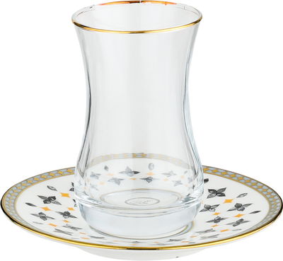 طقم بيالات زجاج السيف غاليري، 90 مل، صحون، 12 قطعة - متعدد الألوان product image 2