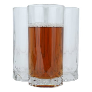 Alsaif Gallery Conjunction Lounge Glass Cups Set, 430 ml, 4 Pieces - Clear product image