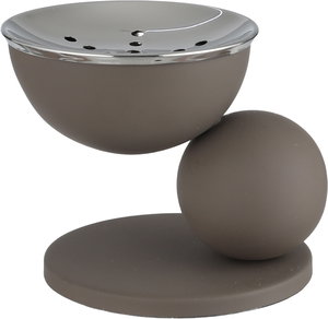 مبخرة ستانلس استيل السيف غاليري، 12.5x10.5x10 سم، دائرية، قاعدة - كابتشينو product image