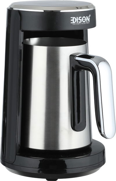 Edison CMD1006AE-CB Digital Turkish Coffee Maker, 400-480W, 0.3L, 300ml, Touch Control, LED Display for Time and Temperature, Measurement Spoon - Black/Silver product image 3