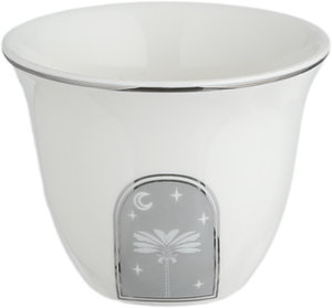 طقم فناجين قهوة سعودي بورسلان السيف غاليري، 12 قطعة، منقوش - أبيض رمادي product image 2