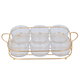 Rwad Alailah Glass Bowl Set, 6 Pieces With Stand - Multicolor product image 1