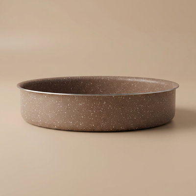 Rocky Granite Baking Tray, 24cm, Round - Brown product image 1