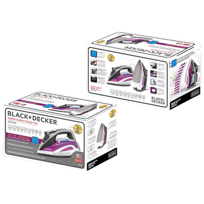 كاوية بخار بلاك اند ديكر، 2800 واط، 380 مل، X2250-B5 - بنفسجي product image 7