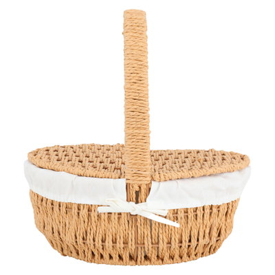 Al Saif Gallery Wicker Basket, Round - Brown product image 1