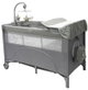 سرير اطفال فان مومنت، 125×65 سم، قابلة للطي - رمادي product image 1