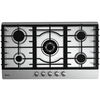 Midea 90Sq005 Gas Stove, 5 Burners, 90 Cm, Auto Ignition Function - Silver product image 1