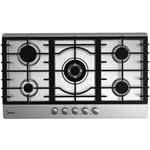 Midea 90Sq005 Gas Stove, 5 Burners, 90 Cm, Auto Ignition Function - Silver product image 1