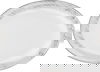Alsaif Gallery Porcelain Dinner Set, 166 Pieces, Gold Engraving - White product image 20