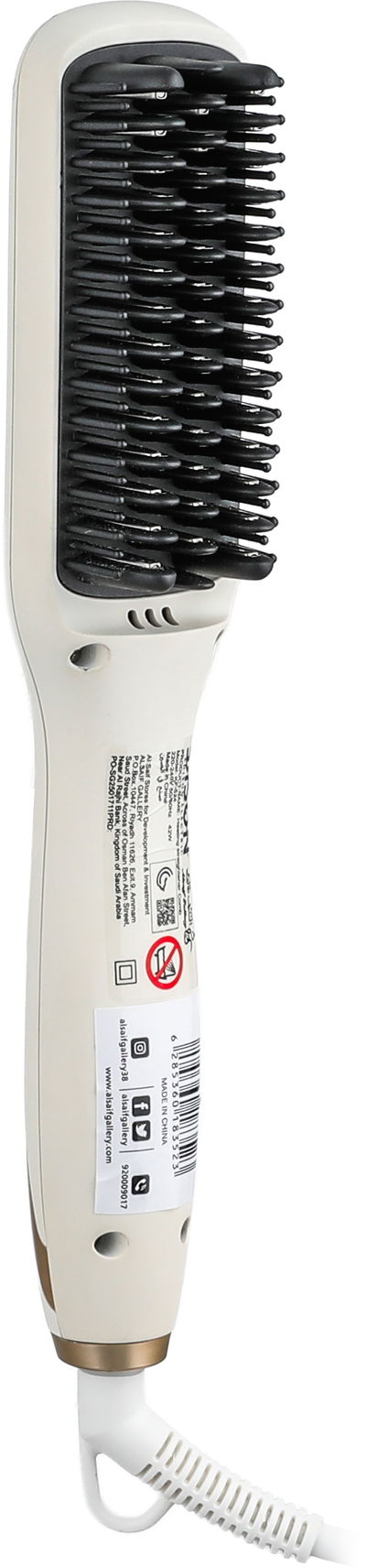 جهاز فرد للشعر إديسون، 42 واط، 32.5x11.5x6.5 سم، شاشة رقمية LCD، مرفق حقيبة، KF-524 - كريمي ذهبي product image 4