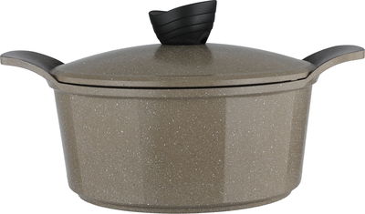 طقم قدورجرانيت بادريق، 16 قطعة - بيج غامق product image 3