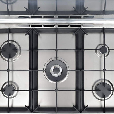 فرن غاز بومباني، 90×60×85 سم، 5 شعلة، 119 لتر، ESSENTIAL90GG5TCIX - فضي product image 3