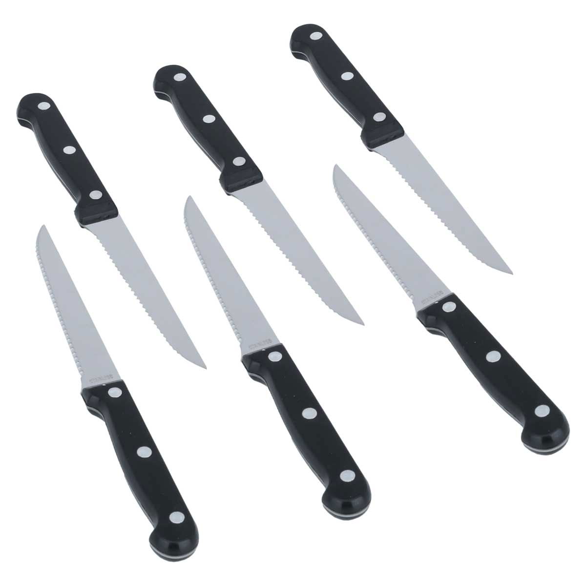 Al Saif Gallery Steel Knife Set, 6 Pieces - Black product image