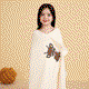 منشفة اطفال كورال فليس ريفي، 140×80 سم - ابيض product image 5