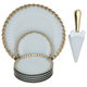 Al Saif Gallery Ceramic Cake Serving Set, 8 Pieces - Gray product image 1