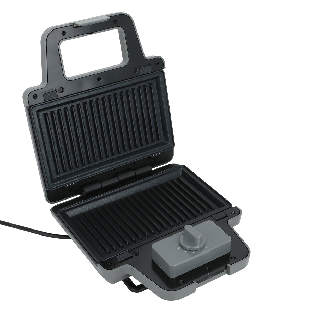 Edison Sandwich And Waffle Maker, 800 Watt, 2×1 - Dark Grey product image 3