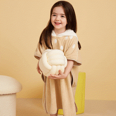 كابا لاطفال كورال فليس ريفي، 70×65 سم - بيج product image 7