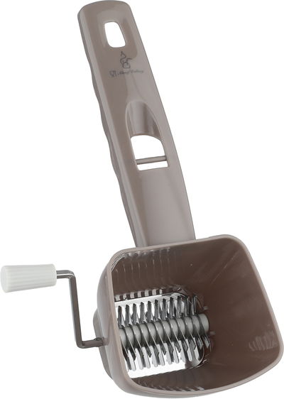 مطحنة بهارات ستانلس ستيل بلاستيك السيف غاليري، غطاء شفاف، 20x8.5 سم - فضي كابتشينو product image 2