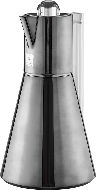 ترمس لينا افريست، 1 لتر، الخامة الداخلية زجاج حراري، ضغاط، يد شفاف - اسود product image 3