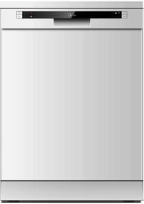 غسالة صحون ميديا، 12 مكان، 6 برامج، شاشة ليد، WQP125201CWEG - ابيض product image
