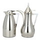 Al Saif Gallery thermos set, 1 liter, glass inner container, steel outer shell, two pieces - silver product image 1