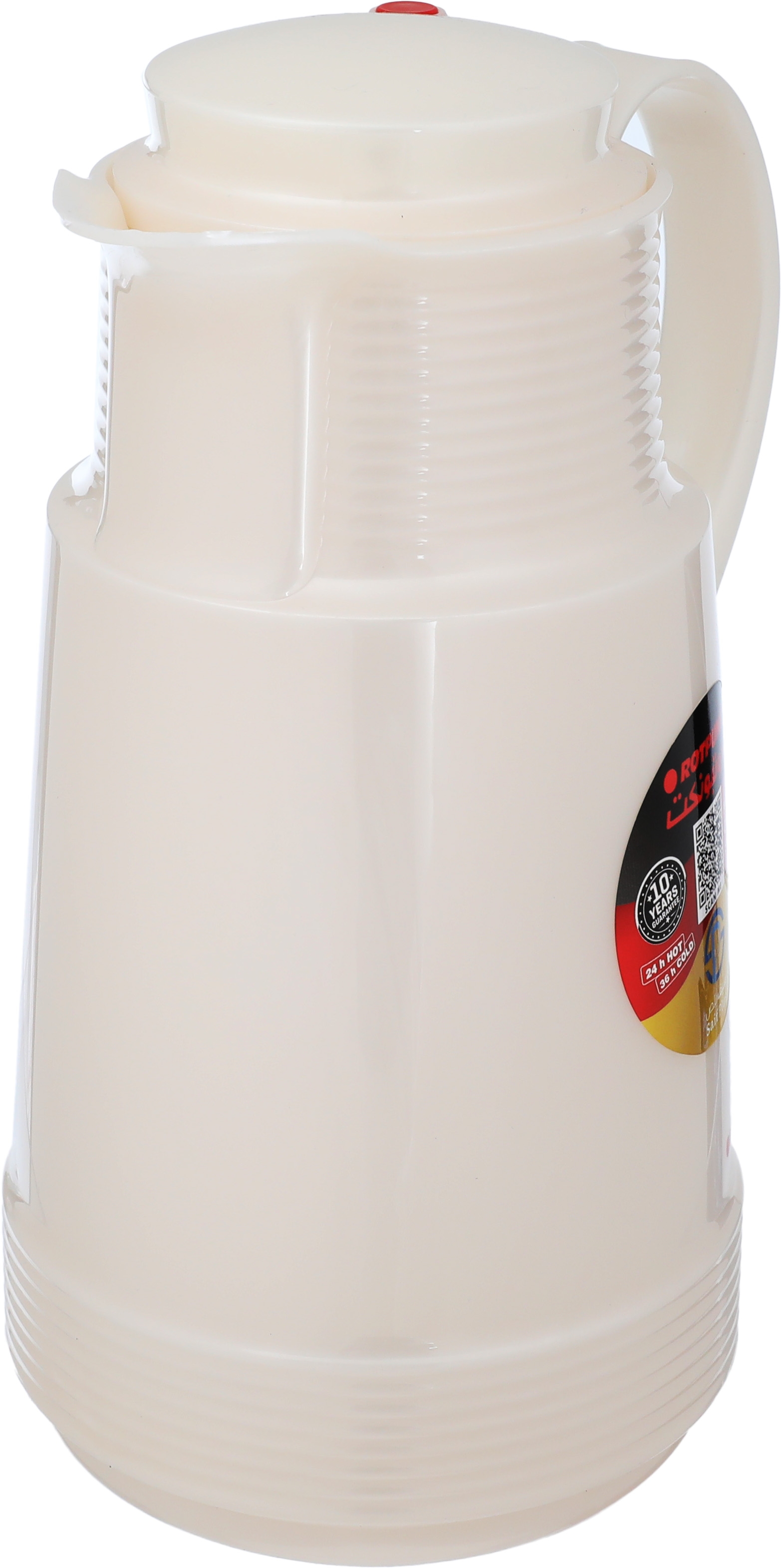 ترمس روتبونت، 1 لتر، خارجي بلاستيك، حافظة داخلية زجاج، هيكل خارجي بلاستيك - بيج product image 3