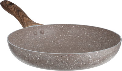 Rocky Granite Frying Pan, Wooden Handle, 24 Cm - Brown product image 3